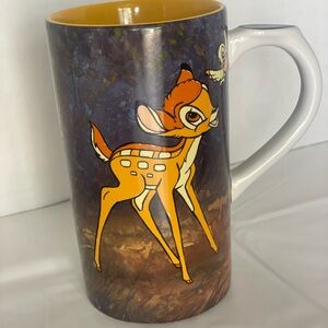 Bambi Painting mug with Leaf handle detail